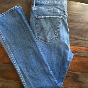 Mother Denim Smokin’ Double Heel High Waisted Size 14 (34) Beyond the Sky Wash